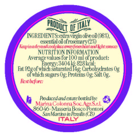 Colonna Rosemary Oil