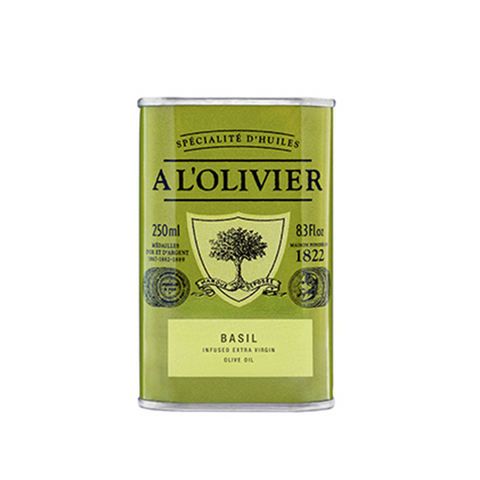 A L'Olivier Basil Oil Tin